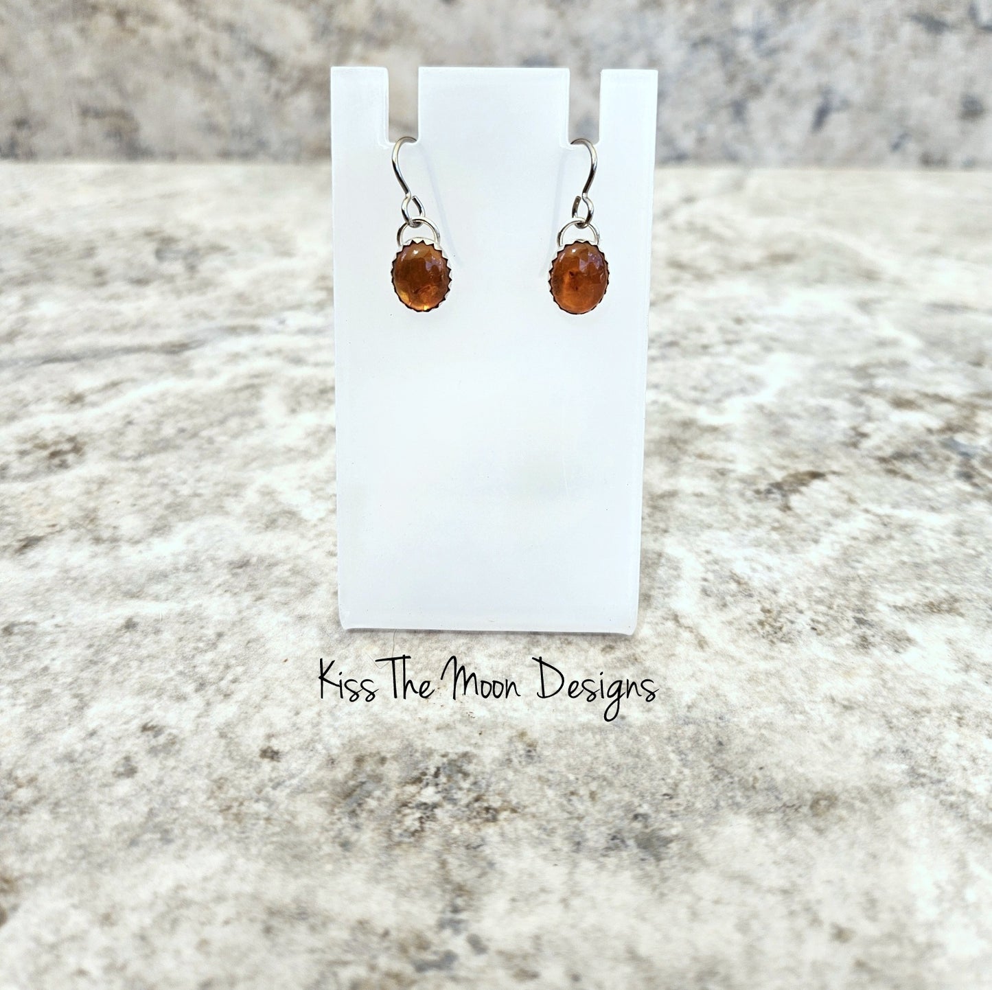 Baltic Amber and Sterling Silver Dangle Earrings