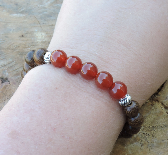 Carnelian Chakra Bracelet -  Stretchy