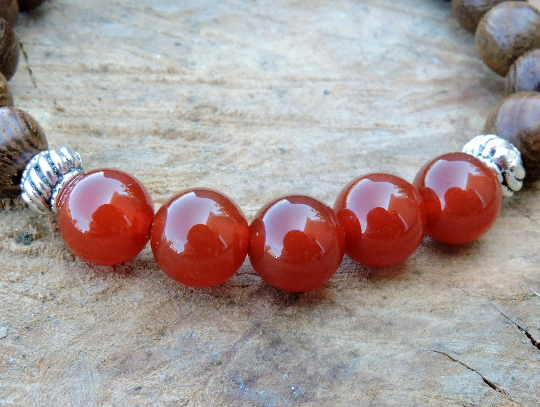 Carnelian Chakra Bracelet -  Stretchy