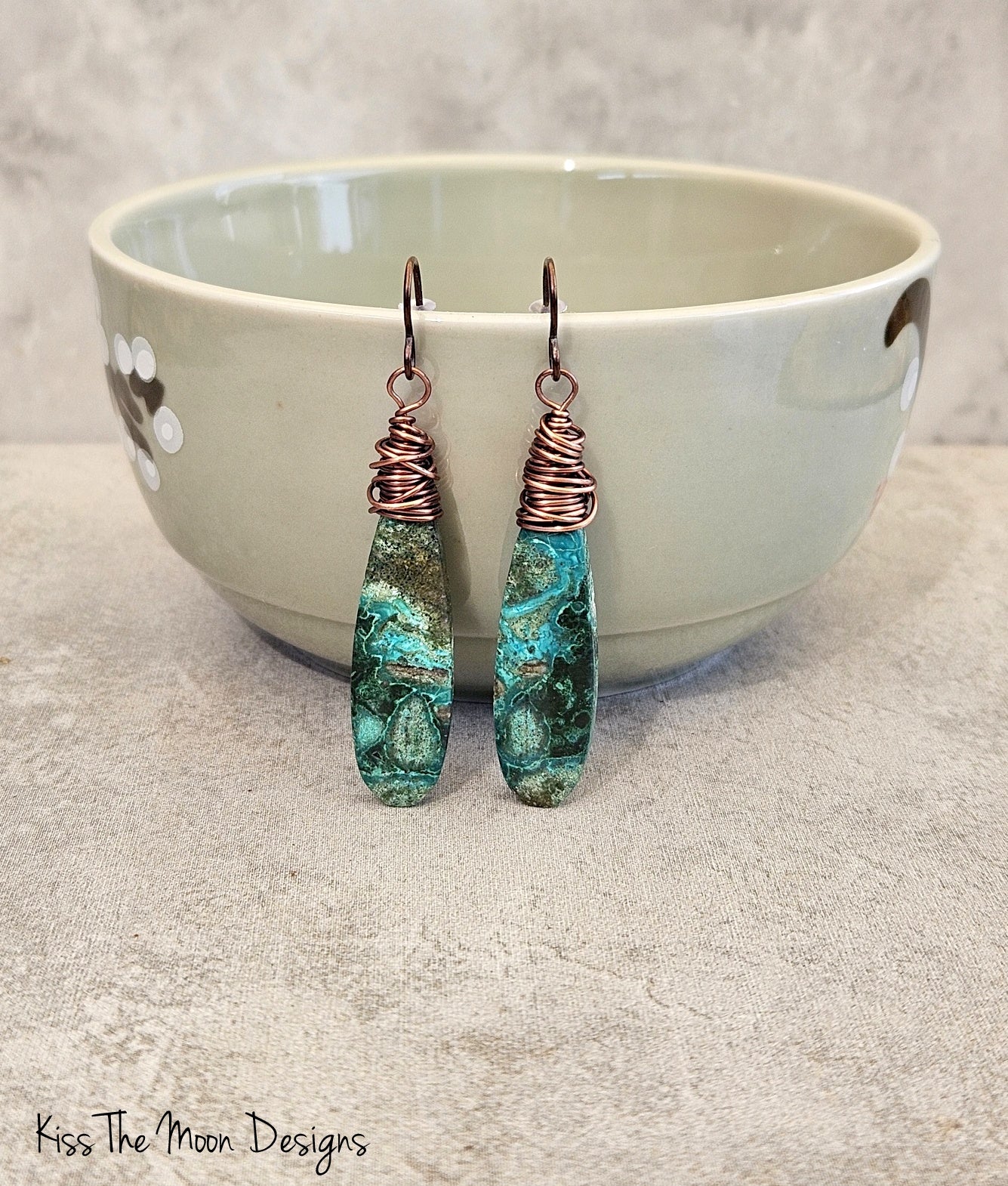 Chrysocolla Drop Earrings