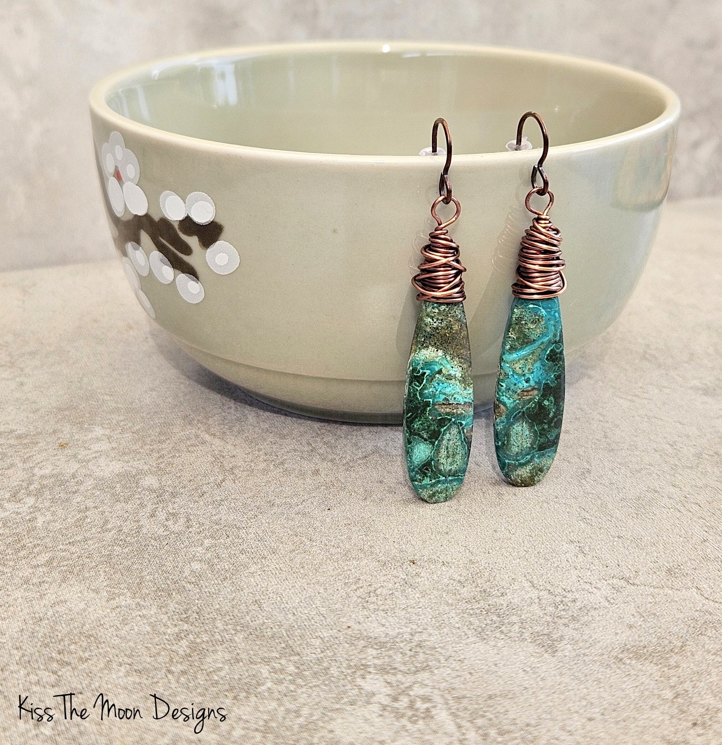 Chrysocolla Drop Earrings