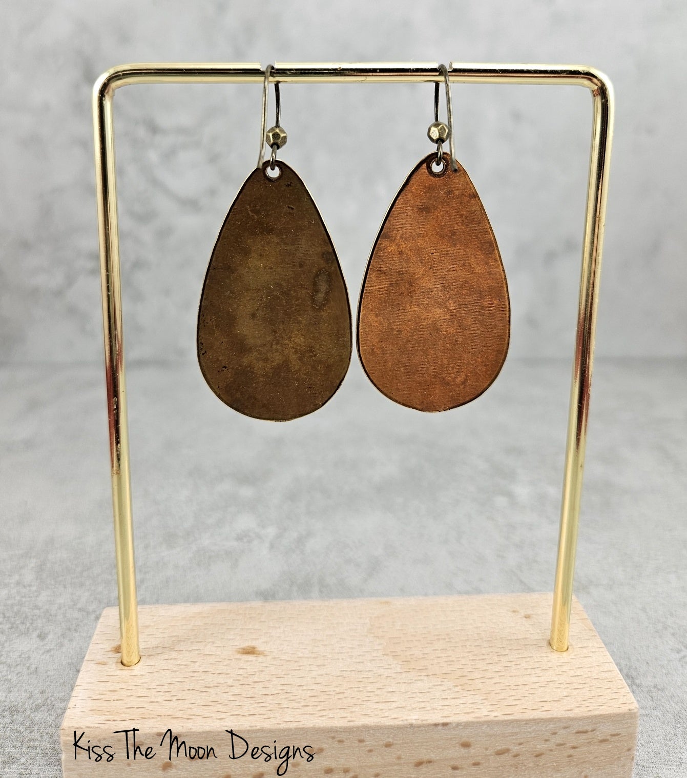 Ginkgo Leaf Teardrop Earrings