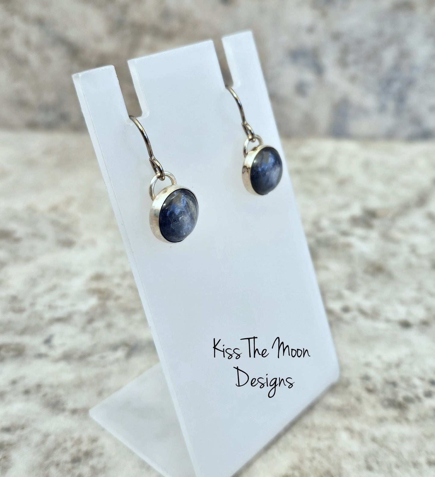 Kyanite and Silver Dangle Earrings