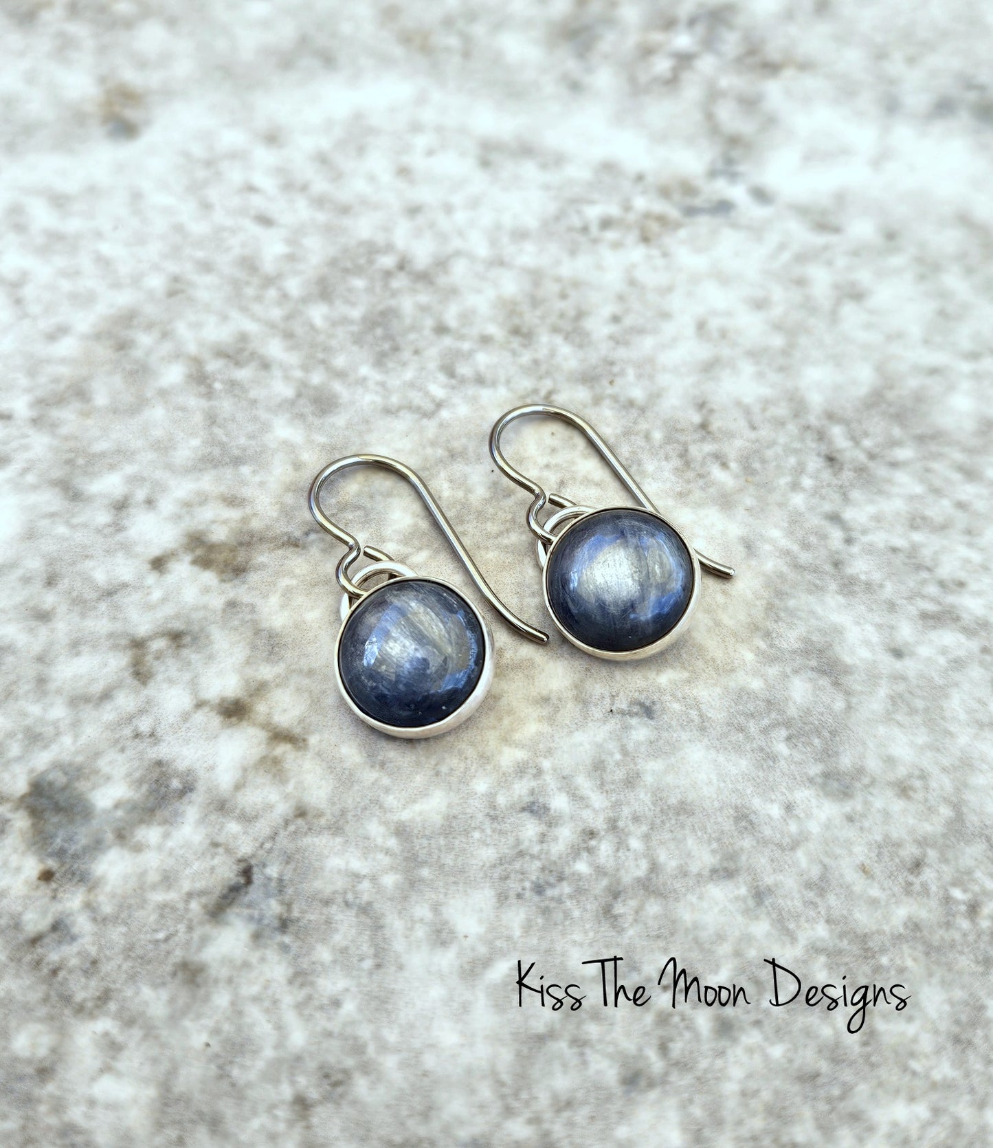 Kyanite and Silver Dangle Earrings