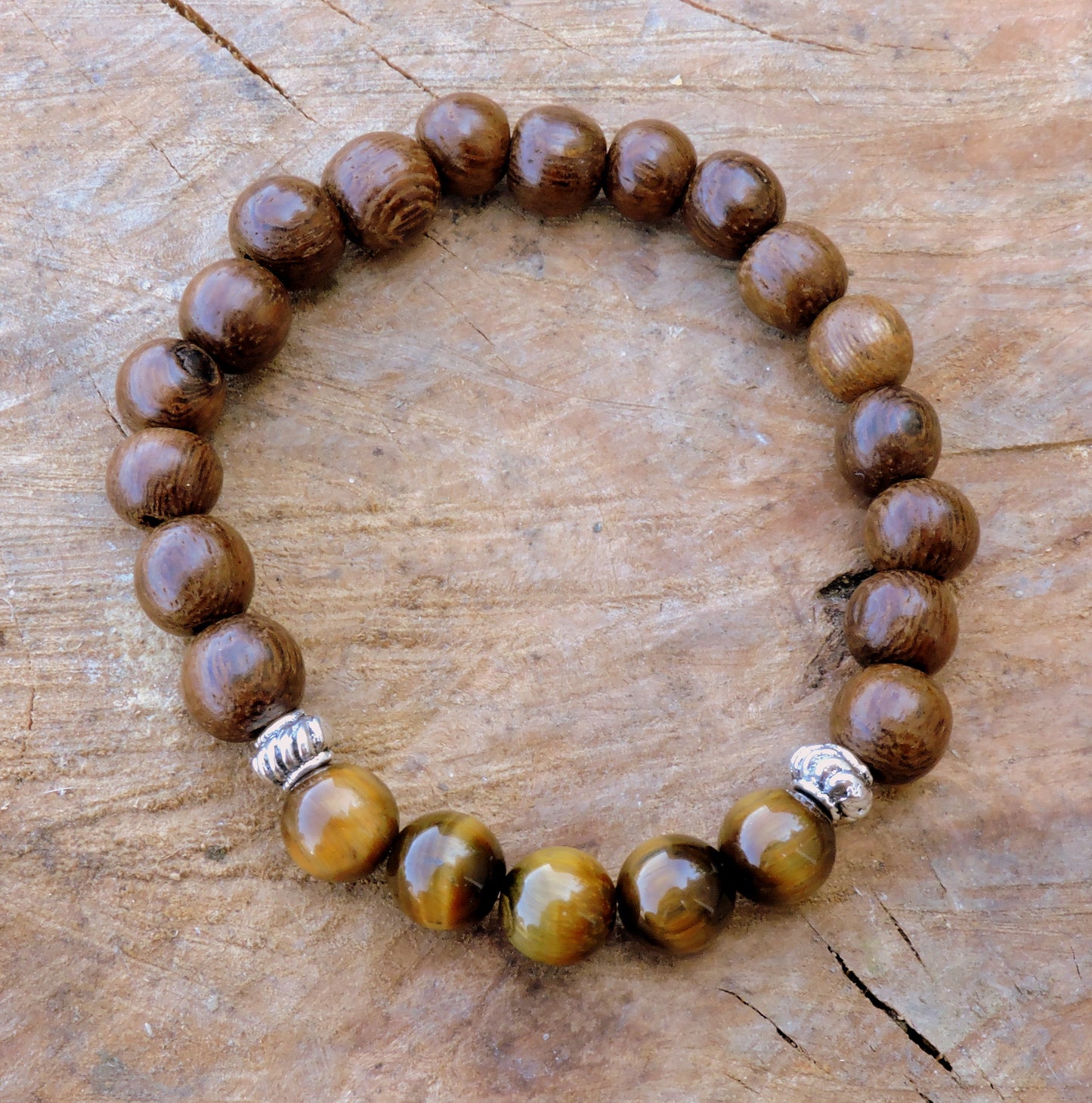 Tiger Eye Chakra Bracelet- Stretchy