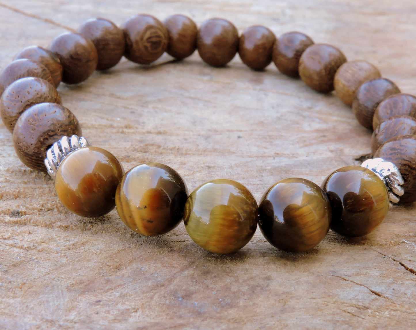 Tiger Eye Chakra Bracelet- Stretchy