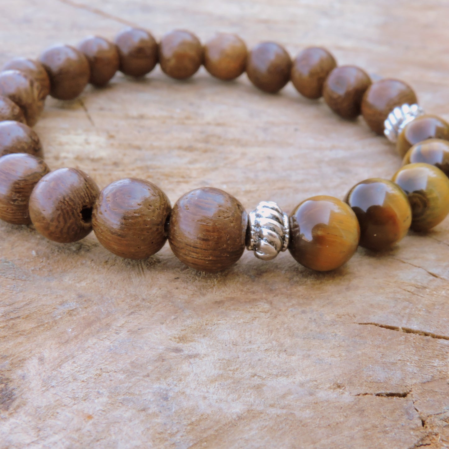 Tiger Eye Chakra Bracelet- Stretchy