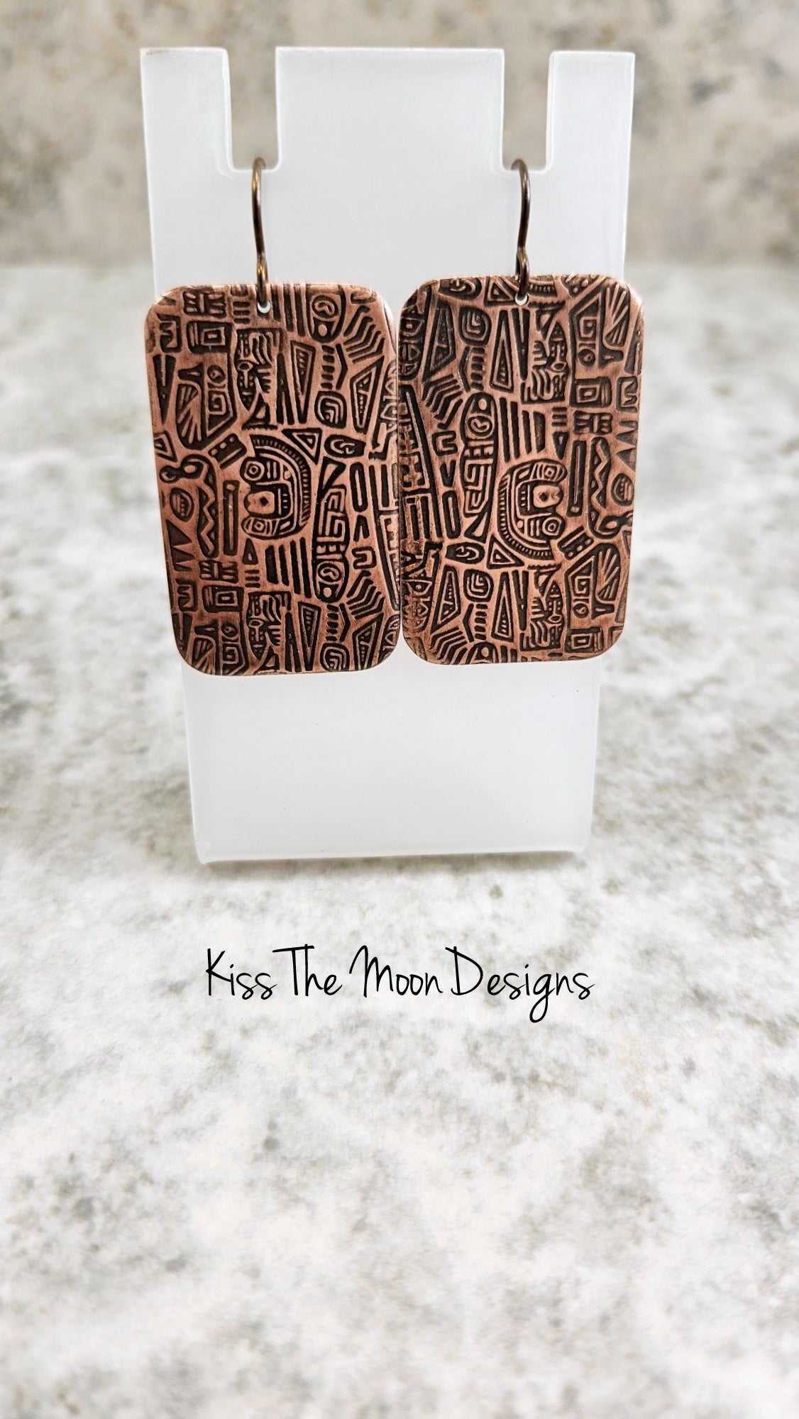 Copper Tribal Earrings